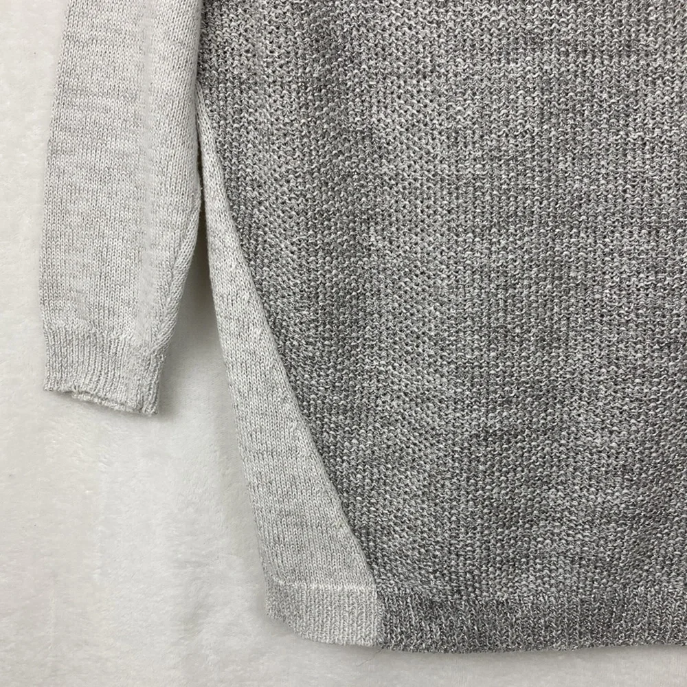 Kenneth Cole Women’s Raglan Silver Gray Sparkle Sweater sz Small
